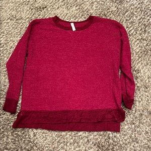 Vibrant Red Knit Sweater